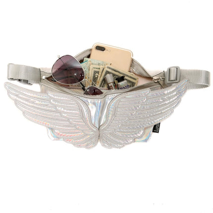 Wings ultra slim fanny pack silver