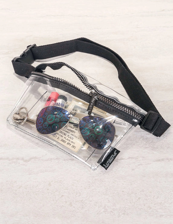 Clear ultra slim fanny pack