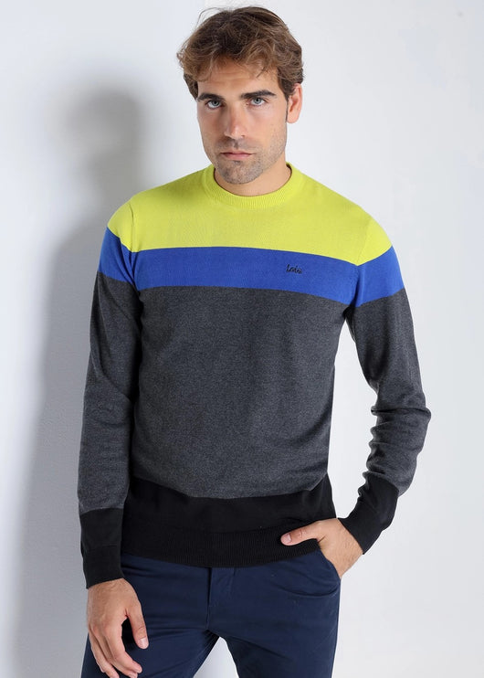 Lois lightweight color block sweater