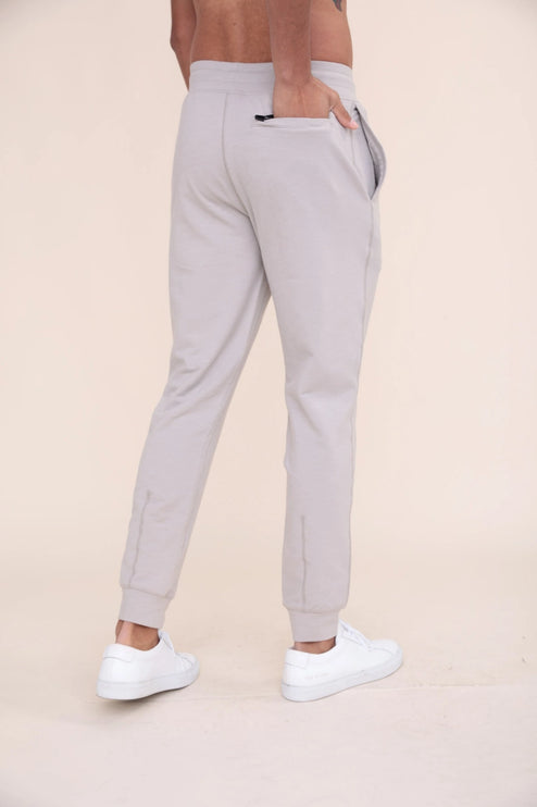 Mono B Stitch slim-fit jogger pants grey