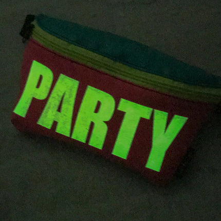 Party Glow ultra slim fanny pack