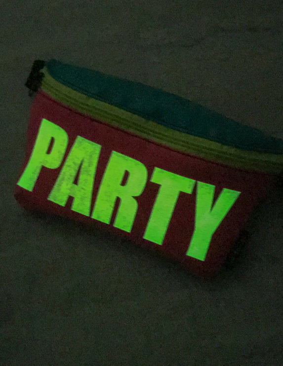 Party Glow ultra slim fanny pack