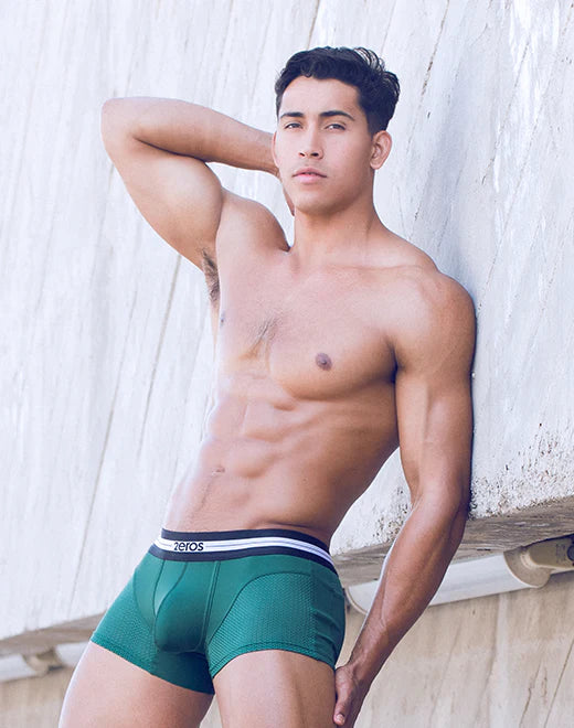 2eros Aktiv Helios mesh boxer hunter green