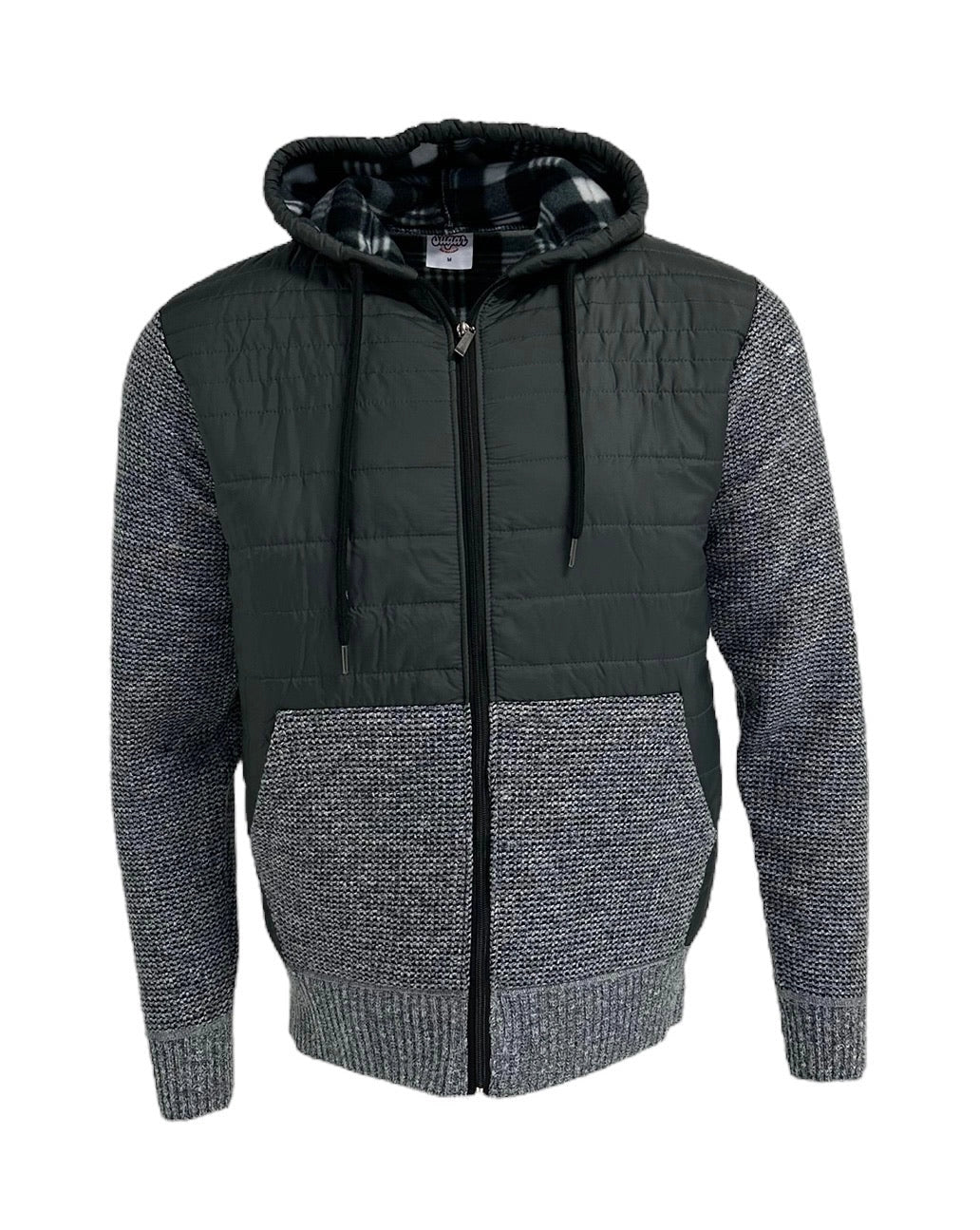 Sugar Ethan hooded jacket ash grey