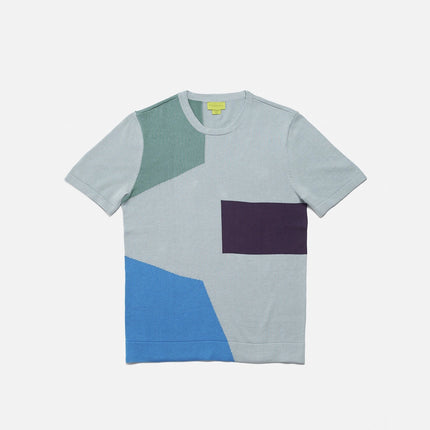 Poplin & Co. Art Deco knit t-shirt grey