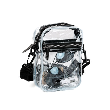 Mini brick crossbody bag clear