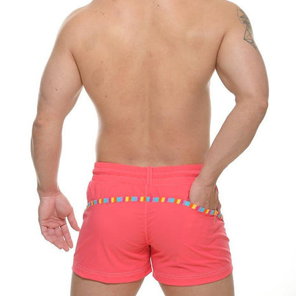 STUD Zeke 4" swim beach short pink