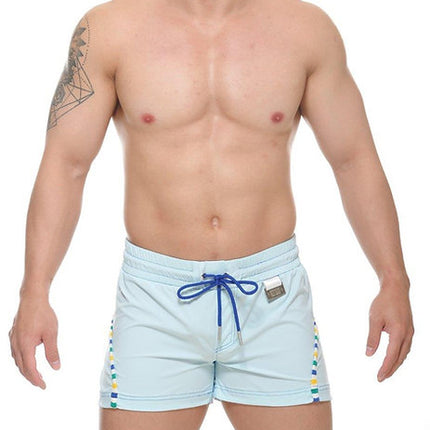 STUD Zeke 4" swim beach short light blue