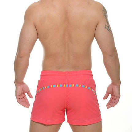 STUD Zeke 4" swim beach short pink