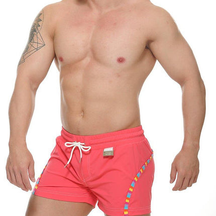 STUD Zeke 4" swim beach short pink