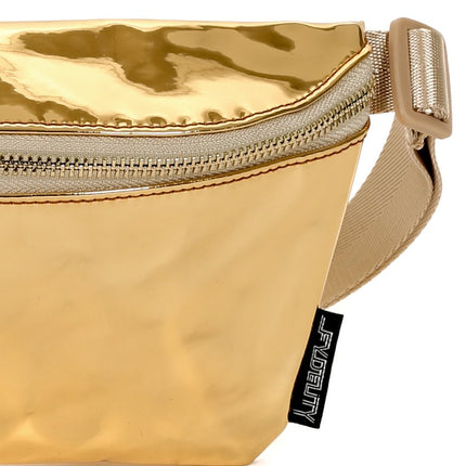 Ultra slim fanny pack lux mirror gold