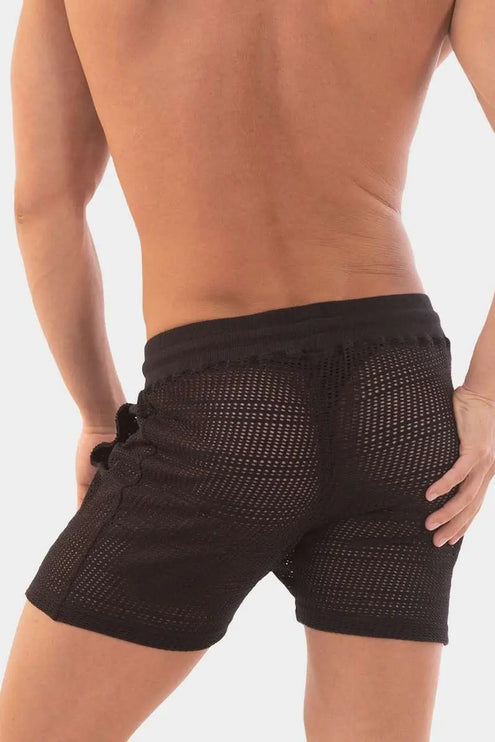 Barcode Berlin Buko 4" crochet short black