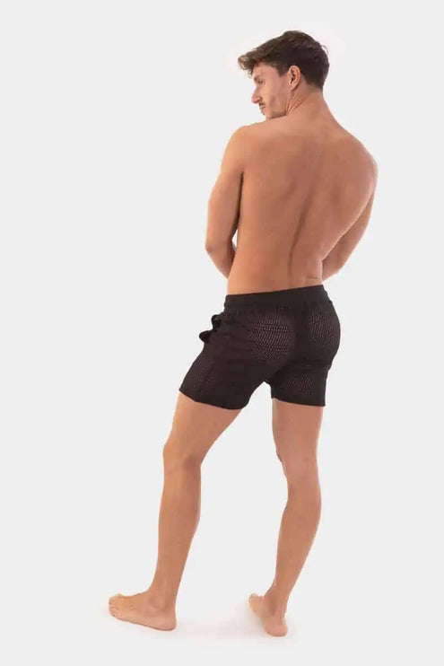 Barcode Berlin Buko 4" crochet short black