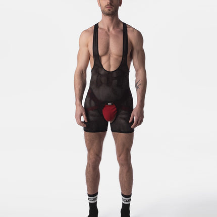 Barcode Berlin Pan mesh singlet black