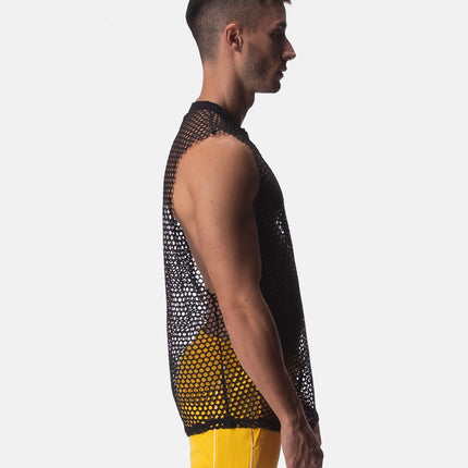 Barcode Berlin Rannel mesh tank black