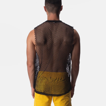 Barcode Berlin Rannel mesh tank black