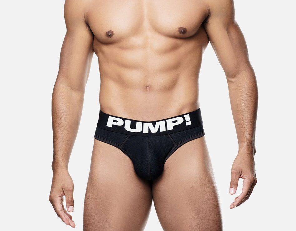 PUMP Classic mesh thong black