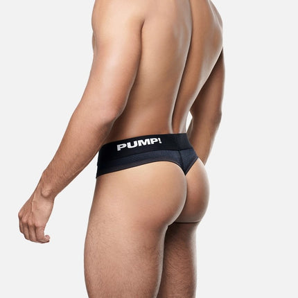 PUMP Classic mesh thong black