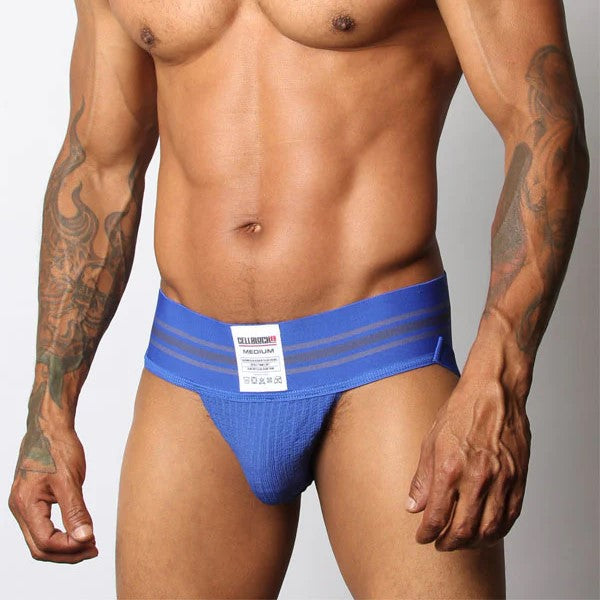 Cellblock 13 Tight End 3" jockstrap blue