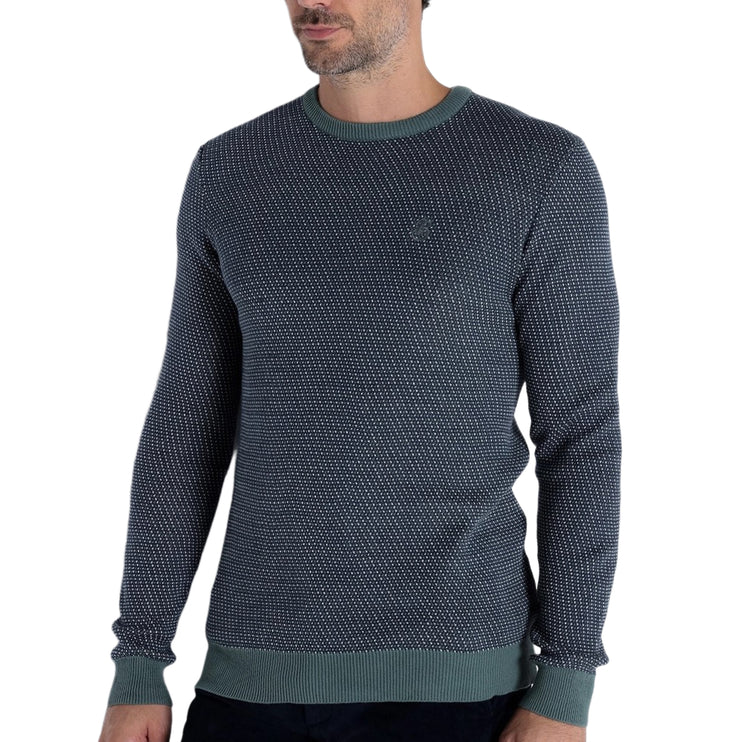 Bendorff jacquard pullover sweater green