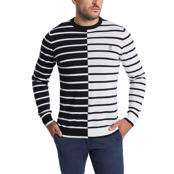 Bendorff lightweight sweater navy/white