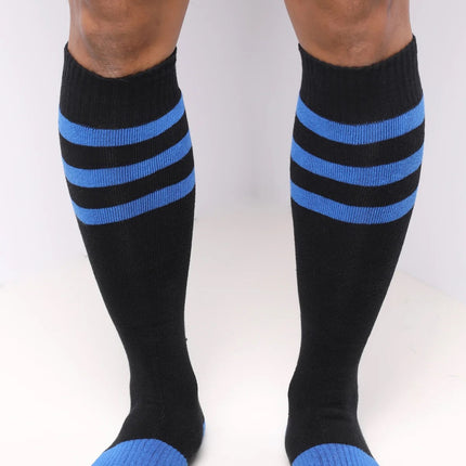 Cellblock 13 Linebacker knee-high socks black/blue