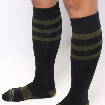 Cellblock 13 Linebacker knee-high socks black/army green