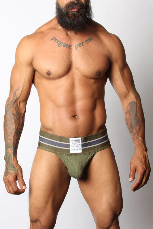 Cellblock 13 Tight End jockstrap army green