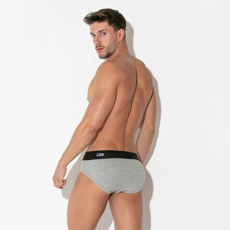 Code 22 Basic 3 Pack 2431 cotton brief black/white/grey