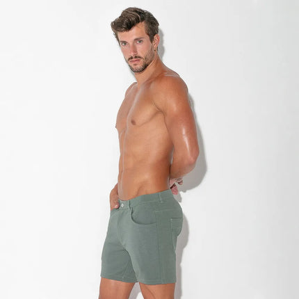 Code 22 slim fit 5" stretch short 9712 khaki sage