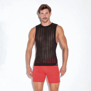 Code 22 knit muscle tank 7002 black