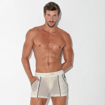 Code 22 Crochet 2" short 9629 mesh off-white