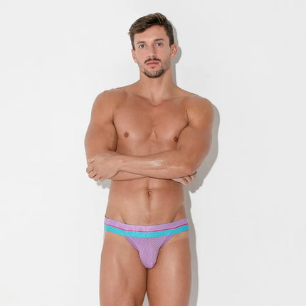 Code 22 Bright mesh jockstrap 2083 violet