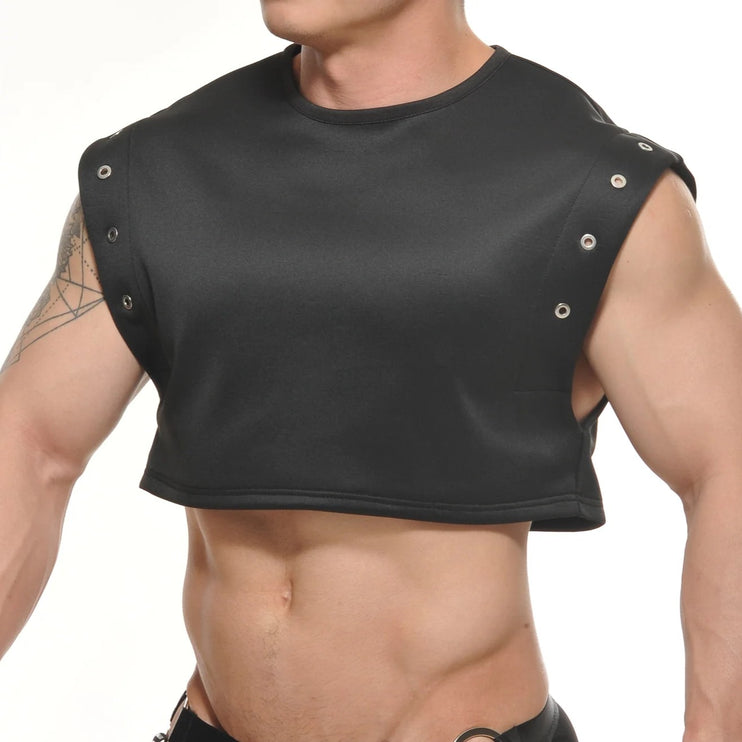 STUD Eagan crop top black