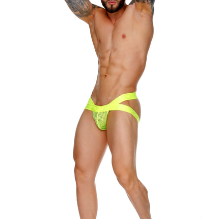 Gigo Morocco jockstrap mesh neon yellow