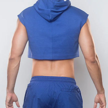 Supawear cropped hoodie blue