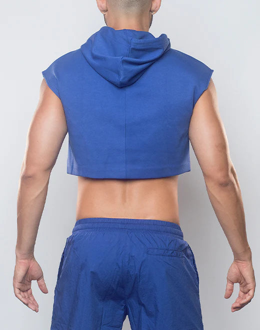 Supawear cropped hoodie blue