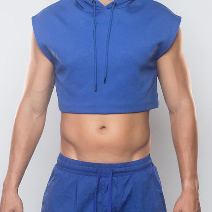 Supawear cropped hoodie blue