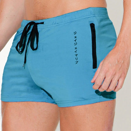 JJ Malibu Karma 2" short w/zipper pockets azure blue