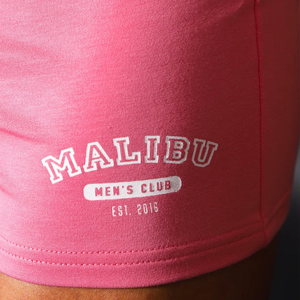 JJ Malibu Varsity 2" short w/zipper pocket bubblegum pink