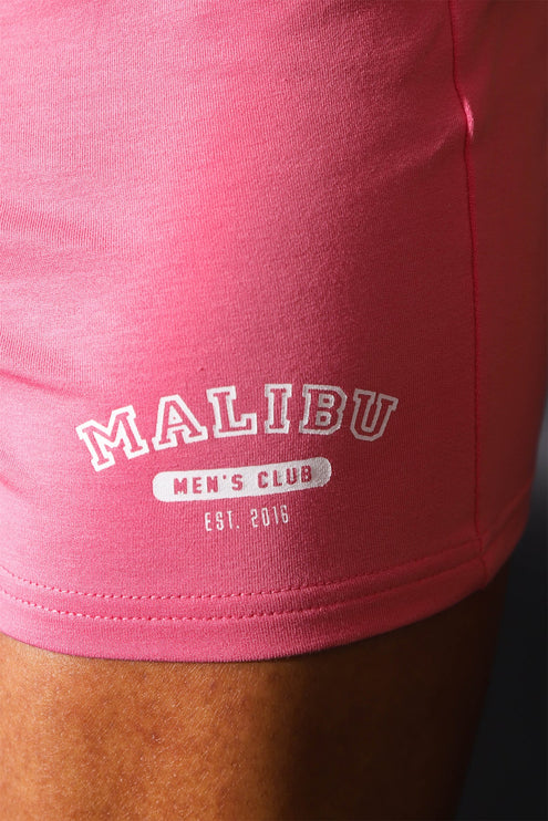 JJ Malibu Varsity 2" short w/zipper pocket bubblegum pink