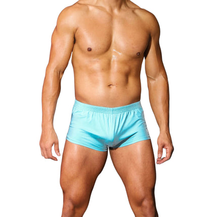 JJ Malibu Stretch-It 2" short w/zipper pocket electric blue