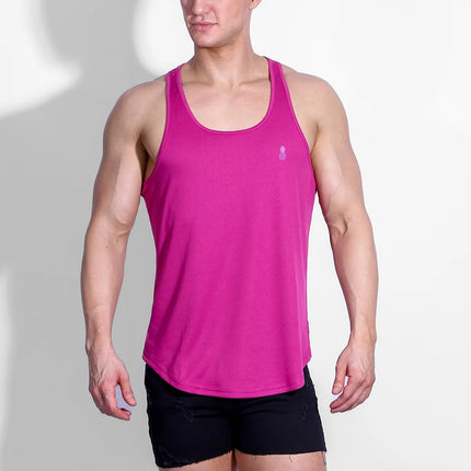 JJ Malibu Microfiber Dri-fit tank dark pink