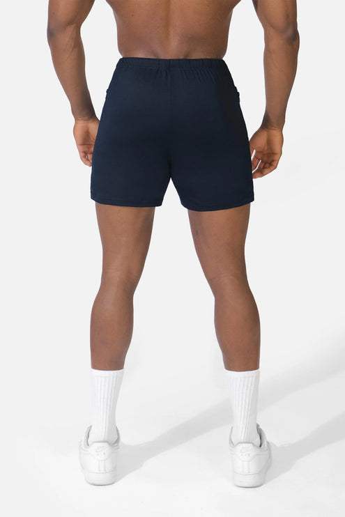 Jed North Agile 4" gym short w/zipper pockets navy