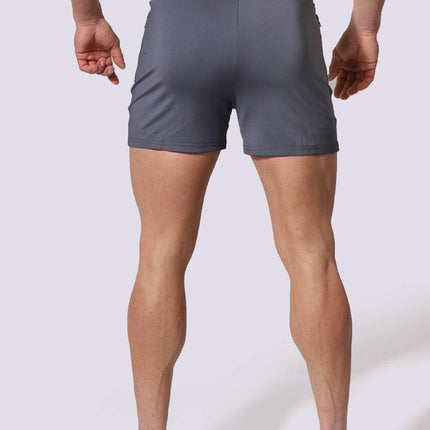 Jed North Agile 4" gym short w/zipper pockets grey