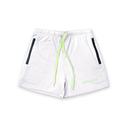 Jed North Agile 4" gym short w/zipper pockets white