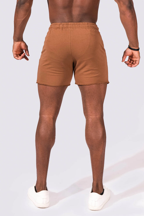 Jed North Motion 5" sweat short brown