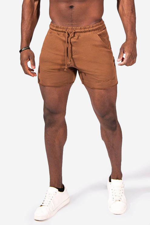 Jed North Motion 5" sweat short brown