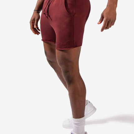 Jed North Motion 5" sweat short maroon