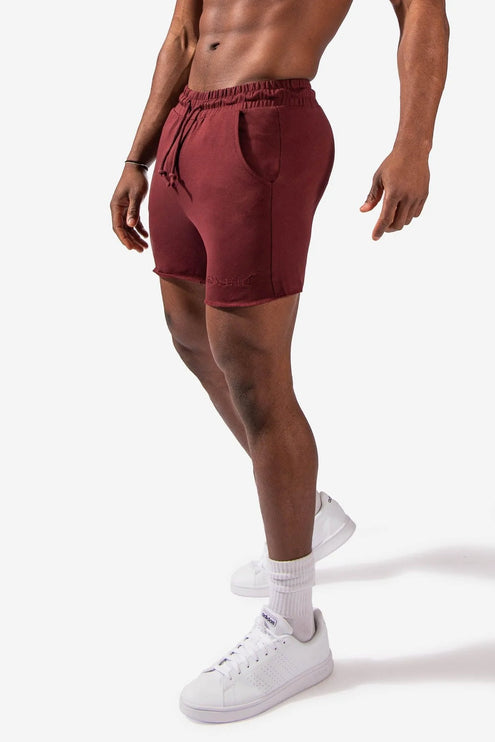 Jed North Motion 5" sweat short maroon